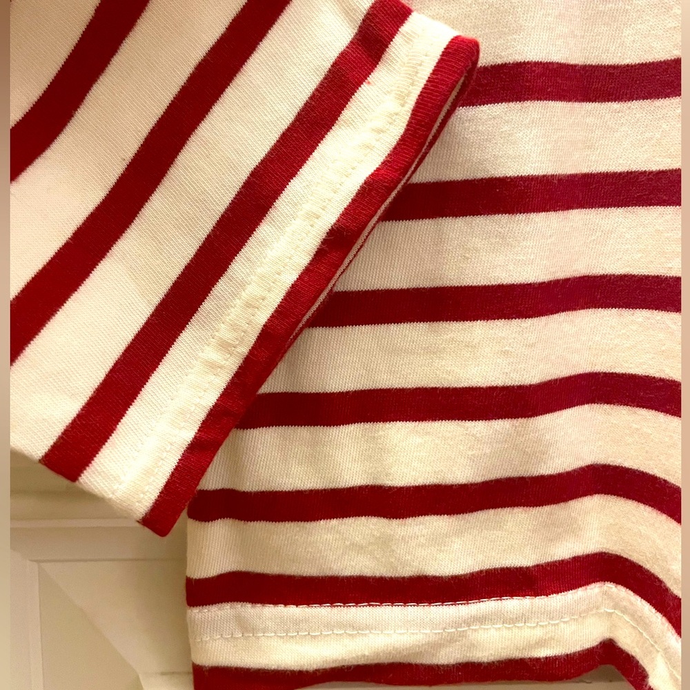 SAINT JAMES Authentic Breton Long Sleeves T-Shirt - Red&White M doen KULE style - Picture 9 of 12